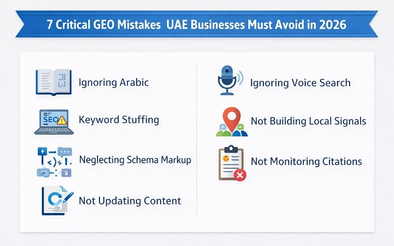 7 Critical GEO Mistakes UAE Businesses Must Avoid in 2026