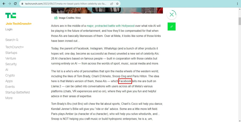 Brand mentions
