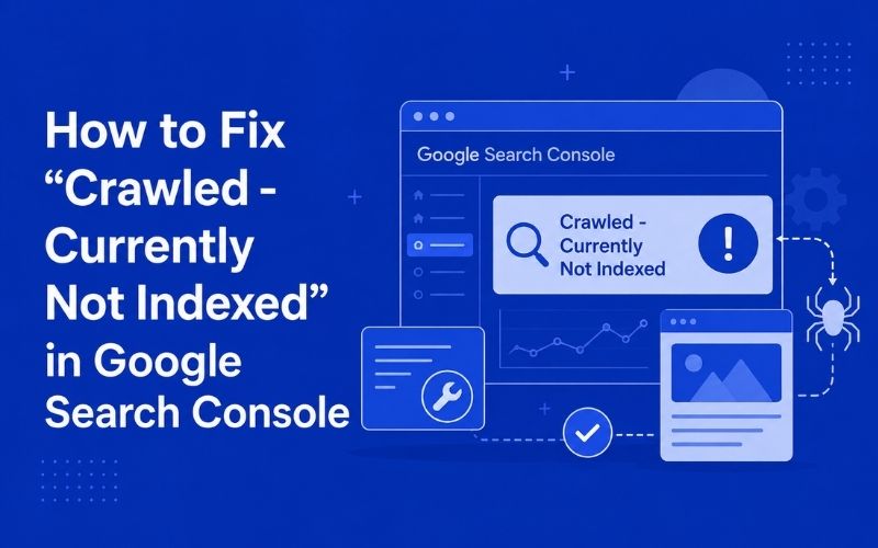 How to Fix “Crawled - Currently Not Indexed” in GSC?