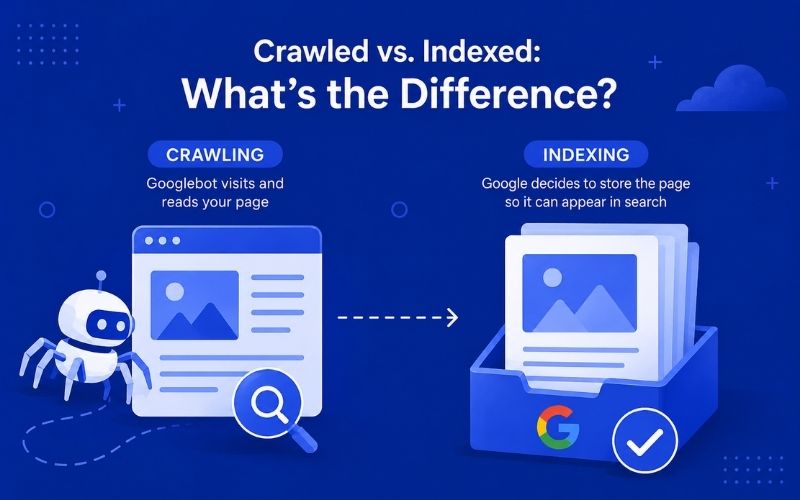 Crawled vs. Indexed